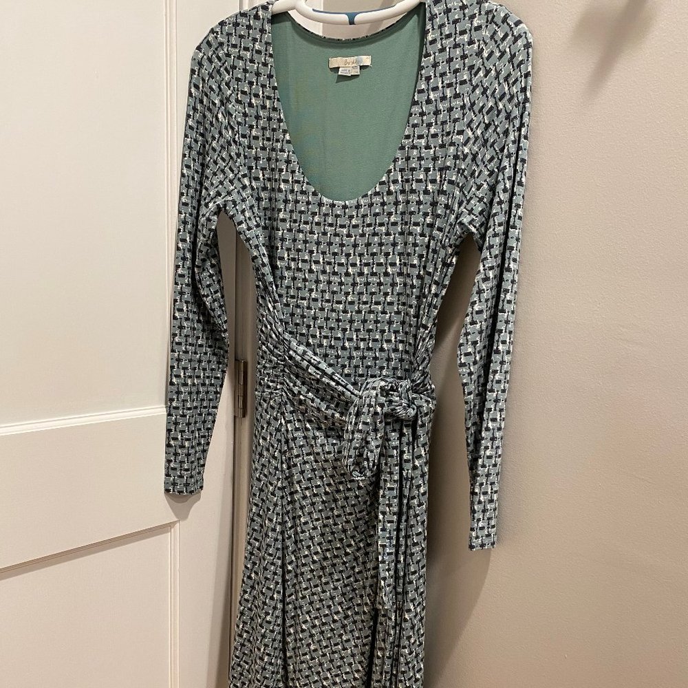 Boden Faux Wrap Dress Size 10 Long